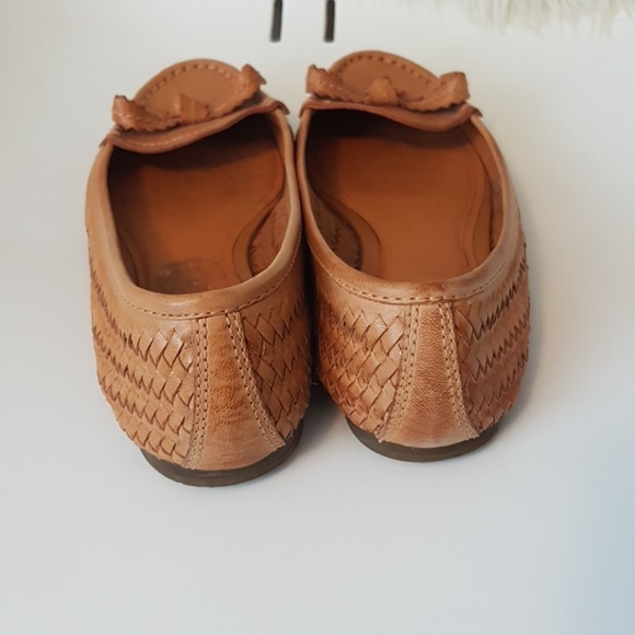 SOLD!! Geox Respira Camel Woven Leather Flats - Picture 7 of 8